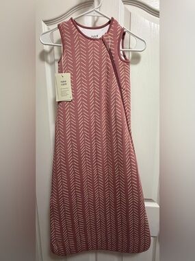 NWT Kyte Baby Dusty Rose Herringbone Sleep Bag L 2.5 TOG Bamboo Wearable Blanket